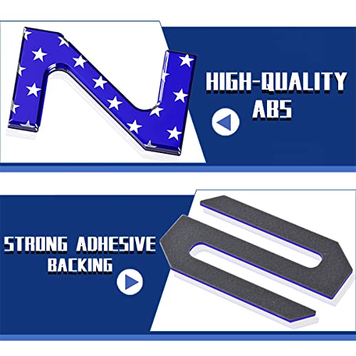 Tailgate Inserts Letters Compatible for 2022 2023 2024 2025 Santa Cruz 3D Raised & Strong Adhesive Decals Letters Rear Emblem Decal Sticker Compatible for Santa Cruz Accessories (American Flag)