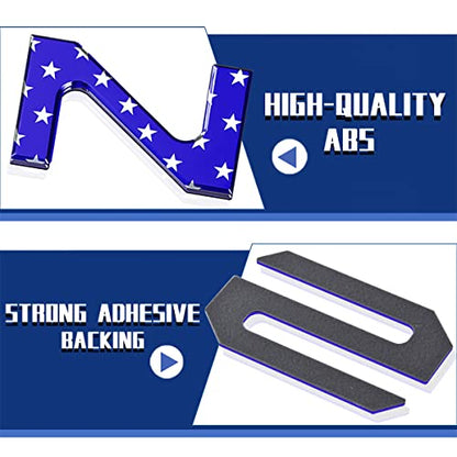 Tailgate Inserts Letters Compatible for 2022 2023 2024 2025 Santa Cruz 3D Raised & Strong Adhesive Decals Letters Rear Emblem Decal Sticker Compatible for Santa Cruz Accessories (American Flag)