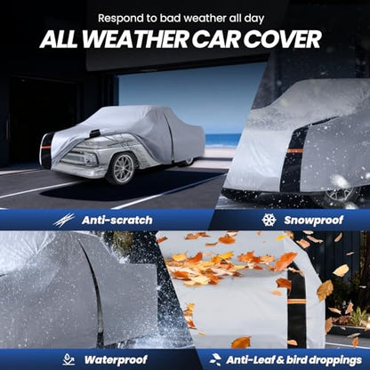 Multi Layer Ford F100 Truck Cover (W.Fit C10(1960-2002) Standard/Extended/Crew SB / White Truck Cover)