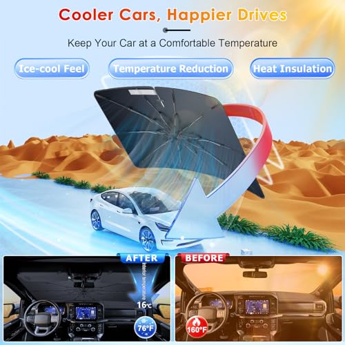 for Windshield Sunshade Umbrella for 2021 (for 2021-2026 Ford F150)