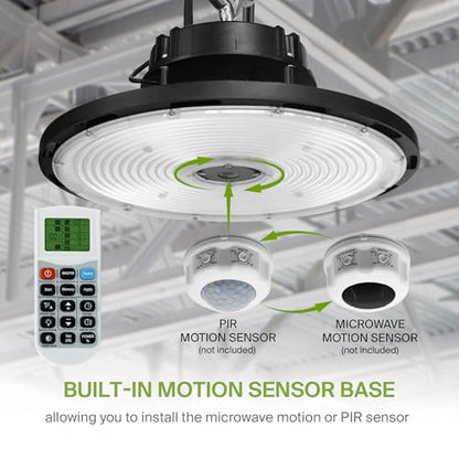 500W LED High Bay UFO Lighting (Black)