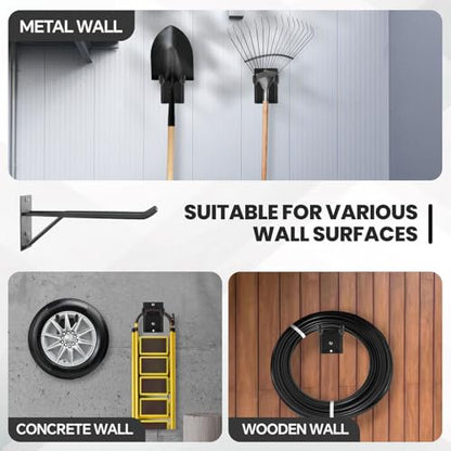 14" Large Heavy Duty Garage Hooks (2-Pack 14" Heavy Hooks)