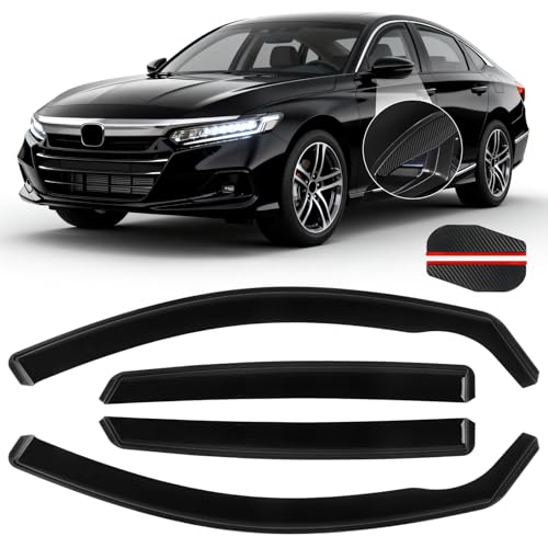 in Channel Rain Guards Fit for Honda Accord 2018 2019 2020 2021 2022 2023 (For 2018-2023 Accord)