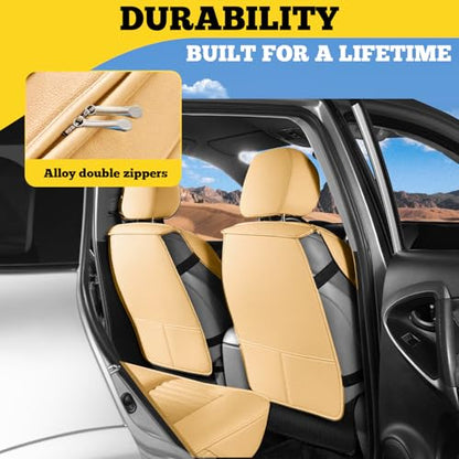 Car Seat Covers Full Set (Beige / Full set)
