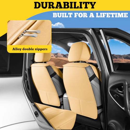 Front Car Seat Covers (Beige / Front)