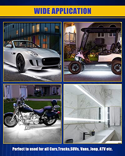 12V Car LED Strip Light (White / 24 inch)