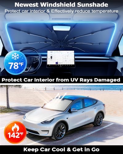 Umbrella Windshield Sun Shade for Car & SUV (Medium(57"L x 31"W))