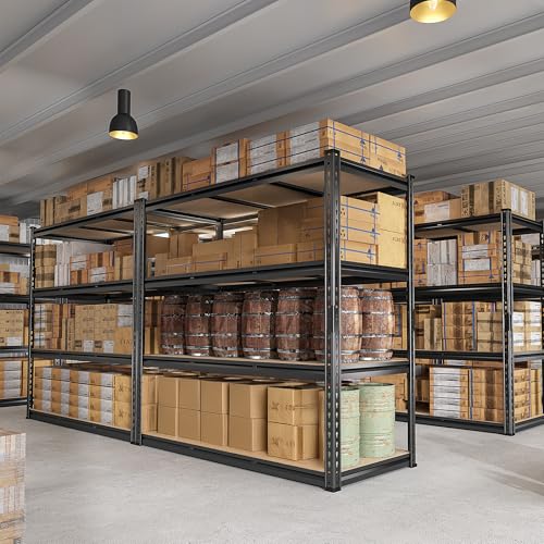 48" W Garage Shelving Heavy Duty 2550 LBS Storage Shelves 4 Tier Heavy Duty Shelving (48" W x 60" H x 24" D)