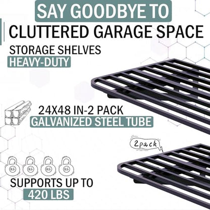 Garage Wall Shelving 2 (Color-size / 2X8 ft)