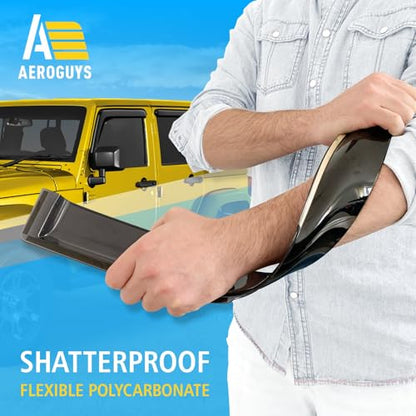 Extra Durable Window Deflectors Tape (For Jeep Wrangler 07-18 JK)