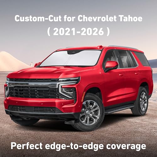 Windshield Sunshade Compatible for Chevrolet Tahoe 2021