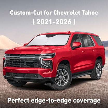 Windshield Sunshade Compatible for Chevrolet Tahoe 2021