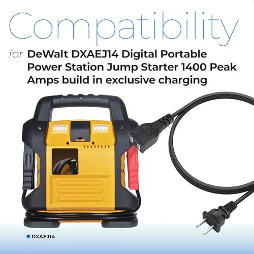DXAEJ14 Jump Starter Power Cord Power Charger (6.5 Feet)