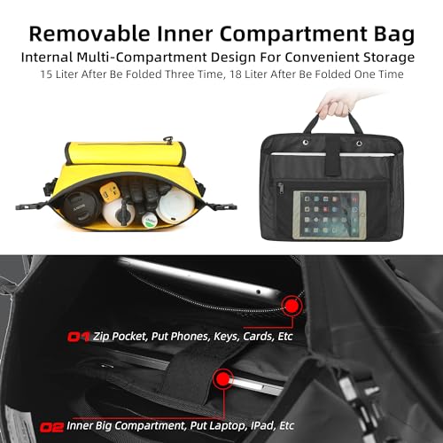 Motorcycle Saddlebags (Black / 15L)