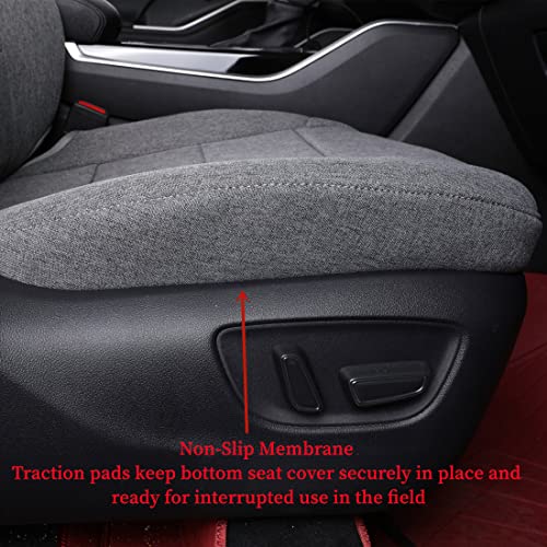 Car Seat Covers for Toyota 2018 (Gray / 2018-2023 Hybrid XLE, Hybrid XSE)