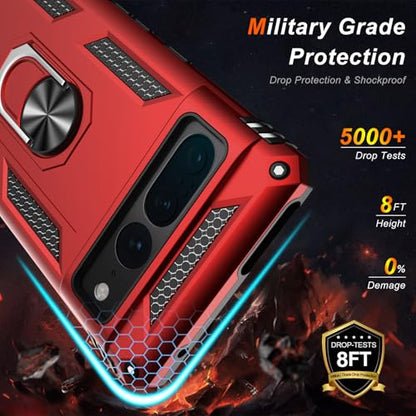 for Google Pixel 7 Pro Case with Screen Protector (Red / Google Pixel 7 Pro)