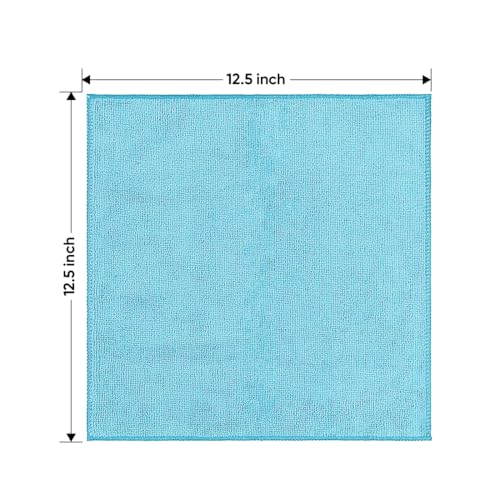 Microfiber Cleaning Cloth 12 Pack (Multicolor / 12.5 x 12.5 Inch)