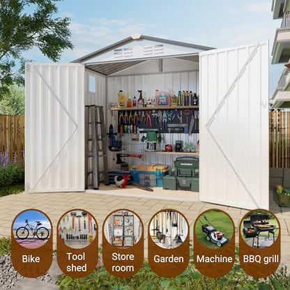 8x6FT Storage Shed (8x6x6FT)