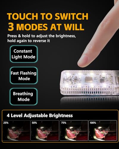 2PCS USB Lights for Car (DayWhite)