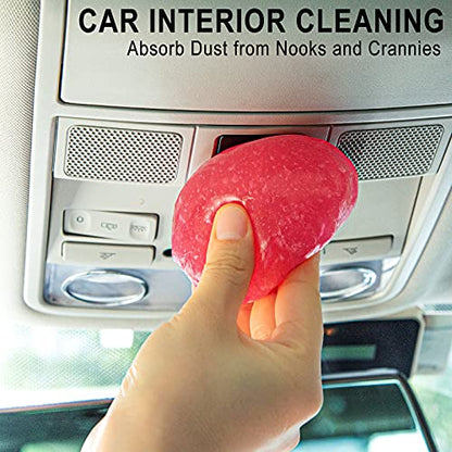 2pack Car Cleaning Gel Car Accessories Car Cleaning Detailing Kits (Rose Red 2 Pack)