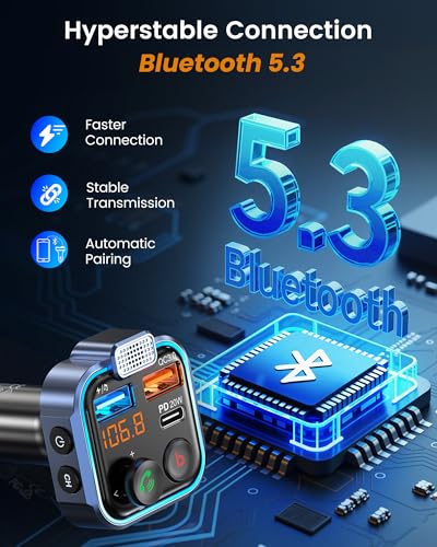 FM Transmitter in (Blue-38W)