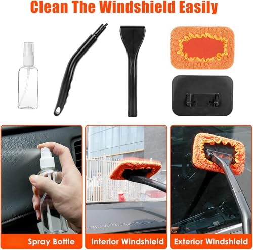 Car Cleaning Kit (Orange / 17PCS)