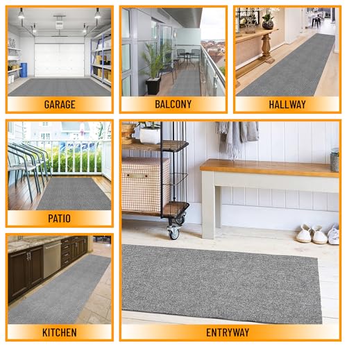 3x3 Indoor Outdoor Door Mat (Grey / 2'7" x 3' (Mat))