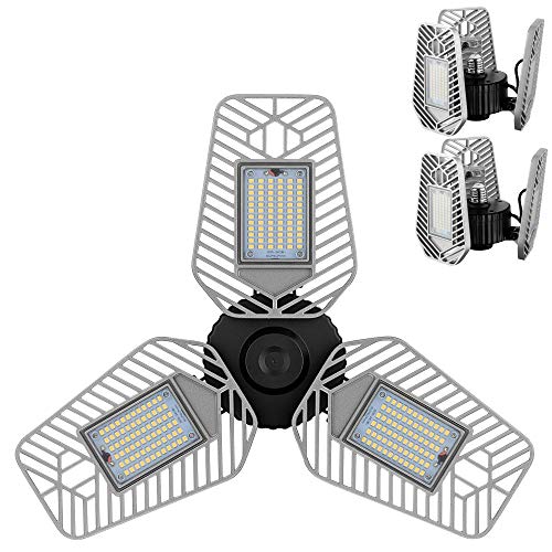 2 Pack Deformable LED Garage Ceiling Lights (2-pack)