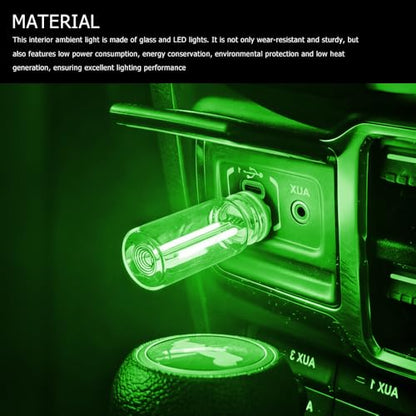 Car Plug in USB Lights (Green)