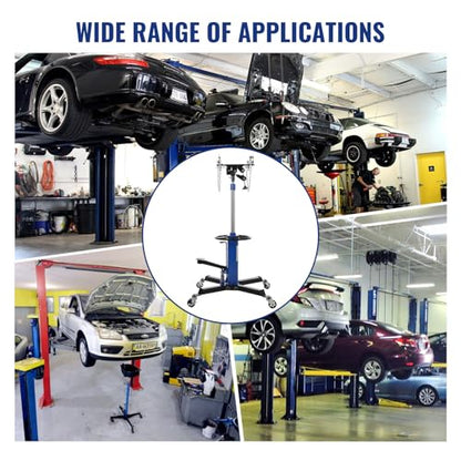 Hydraulic Transmission Jack 1100 LBS Capacity 33.8" (1100 lbs / Blue)