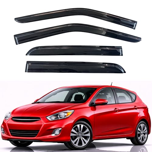 Rain Guards Window Visors for 2012 (2012-2017 Accent Hatchback)