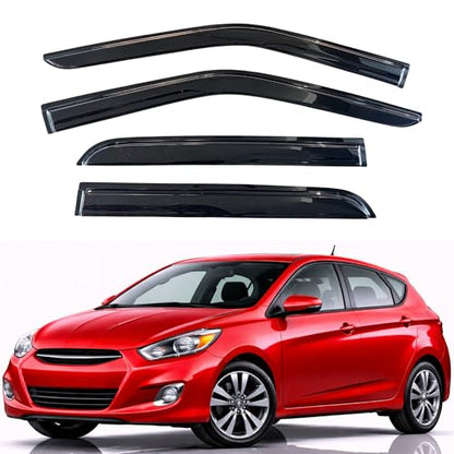 Rain Guards Window Visors for 2012 (2012-2017 Accent Hatchback)