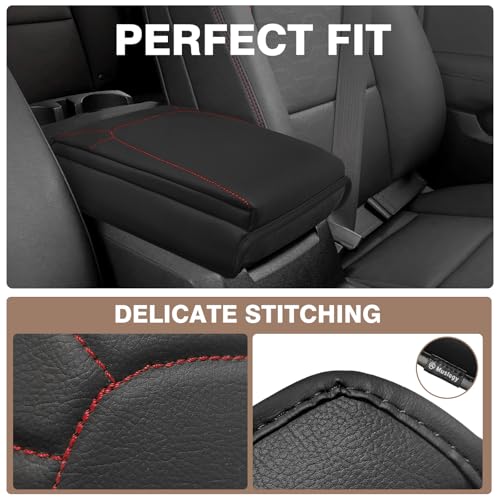 Armrest Cover for Colorado Canyon 2023 (5) 23+ |Colorado & Canyon| Red Stitch, +Thick)