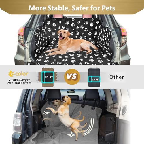 SUV Cargo Liner for Dogs (Paw / Large Extended (With Flaps) 93")
