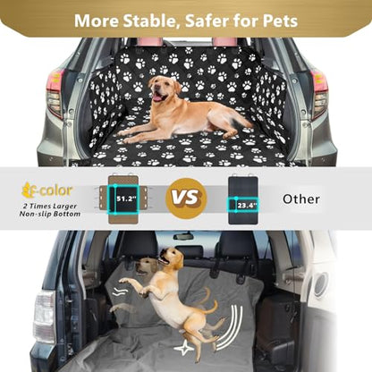 SUV Cargo Liner for Dogs (Paw / Large Extended (With Flaps) 93")