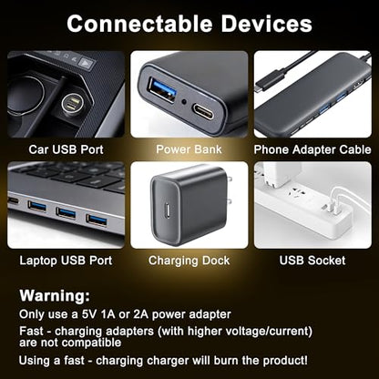 2 Packs USB Light for Car (2PCS(Yellow))