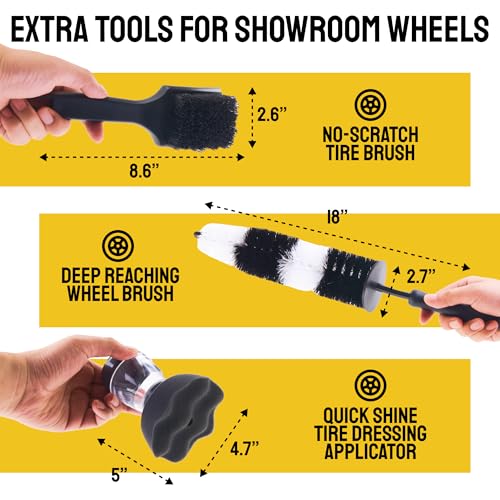 Car Detailing Brush Set 9 (9 Pack)