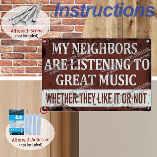 12x8″ Metal Sign (Great Music)