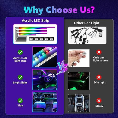 Dreamcolor Acrylic Interior Car Lights (dreamcolor 6 in 1)