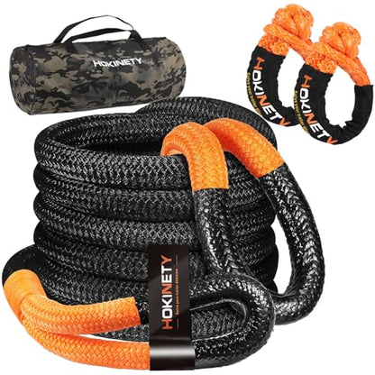 Kinetic Recovery Tow Rope (Black / 1.26"x30ft)