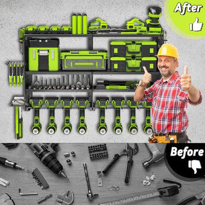 Power Tool Organizer Wall Mount (8 drill holder)