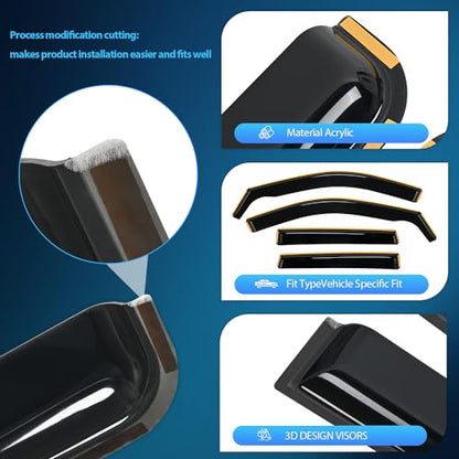 in Channel Rain Guards for Jeep Grand Cherokee 2011 (Grand Cherokee 2011-2020)