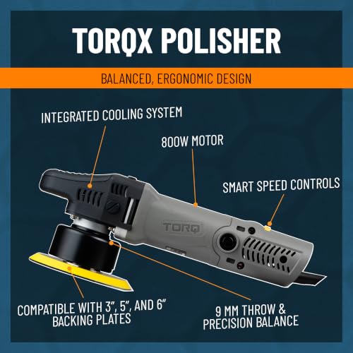 TORQX Random Orbital Polisher Kit (9 ITEM KIT)