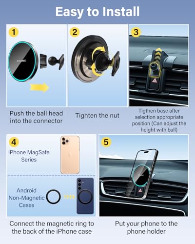 Magnetic Charger Phone Holder for Honda CR (Magnetic Wireless Charger / 2017-2022 Honda CR-V)