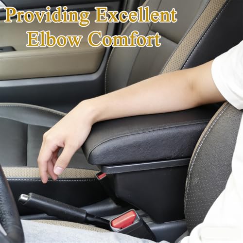 Armrest Box Center Console Arm Rest Seat Storage Box for Suzuki Jimny 2025 2026 5 (Black A Black Line)