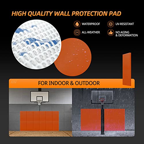 1 Pack Wall Protection Pad (60" x 20" x 2" / 1 PACK / ORANGE)