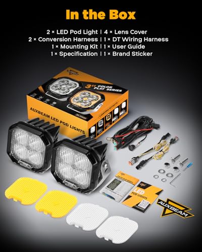 Color Play Series DRL & Turn Signal 3 (Color Play 3" Flood Beam)