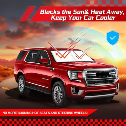 Windshield Sun Shade for GMC Yukon XL 2021 (for GMC Yukon XL 2021-2026)