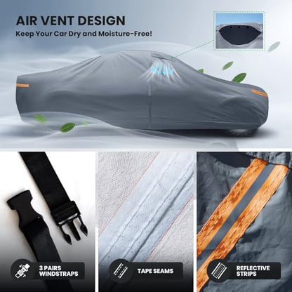 Waterproof 911 991 992 997 996 4S GTS Coupe Convertible Car Cover with Breathable Vents (Coupe Car Cover / Custom Fit Porsche 911 2012-2026)