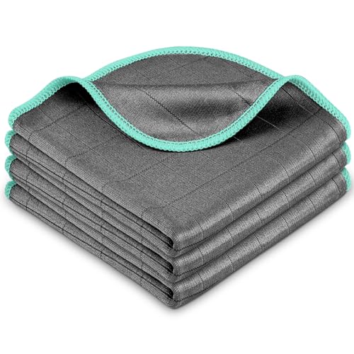 Glass Polishing Streak Free Miracle Cleaning Cloth (Grey-green)